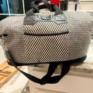 Toms Monochrome Patterned Duffel Bag
